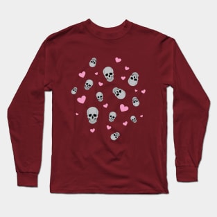 Skulls and hearts Long Sleeve T-Shirt